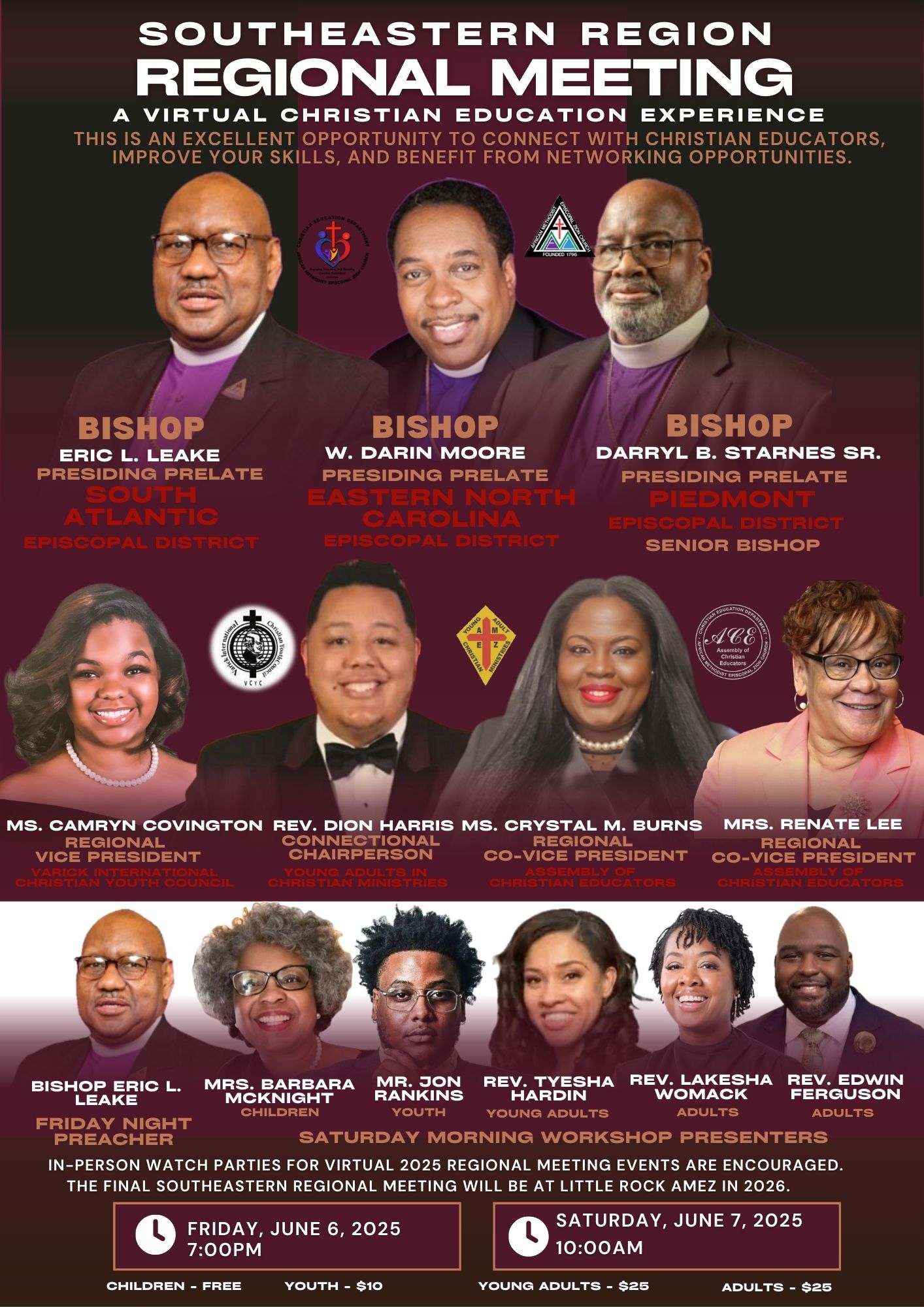 2025 Southeastern Region CED Regional Meeting Flyer-